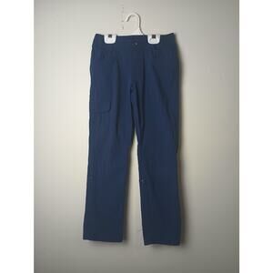 Cub Scouts Pants Girls Small (7/8) Blue Uniform Roll Up Cargo‎ Pockets Outdoors
